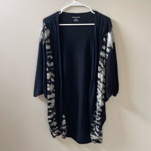 DKNY Jeans, Women's Black Cardigan Tie Die Design Size M